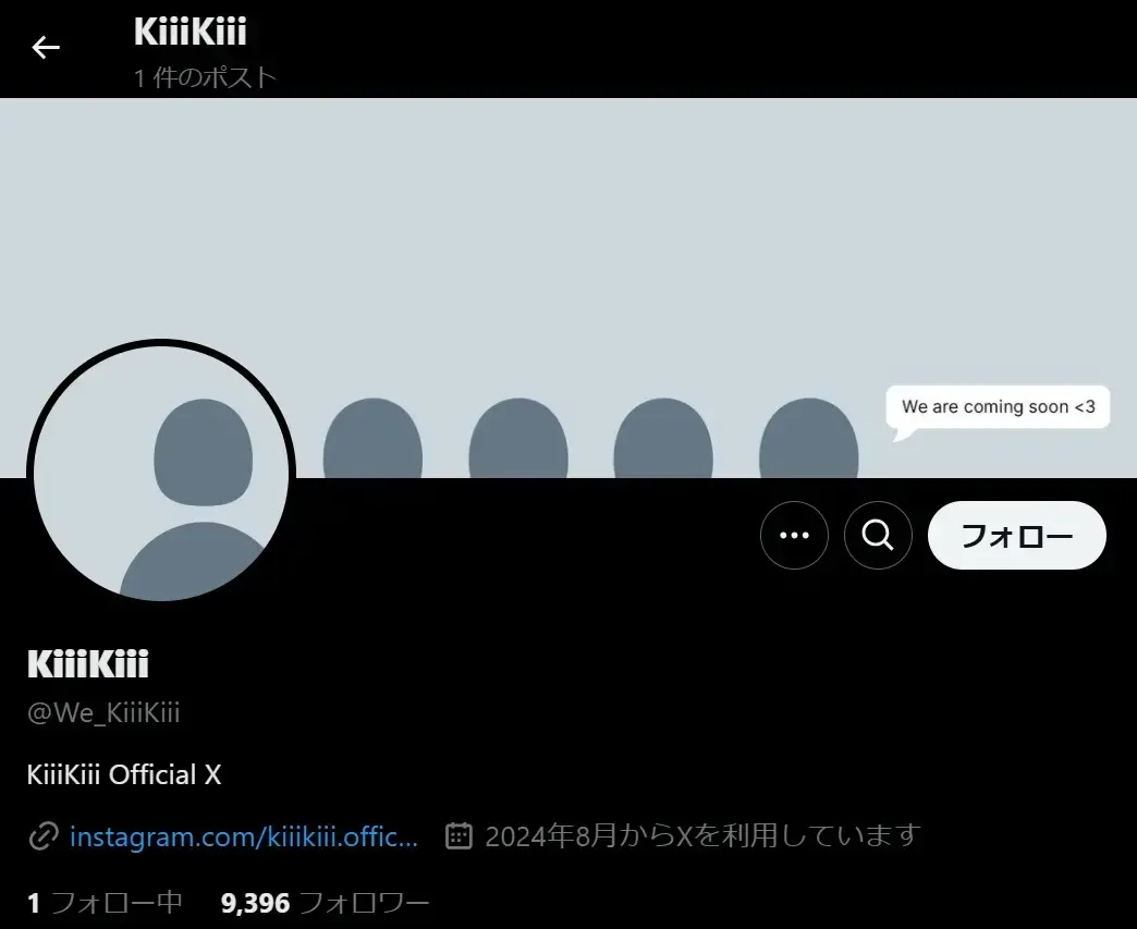 Xのプロフィール